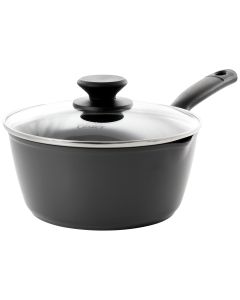 Oster Kingsway 2.6 Quart Aluminum Nonstick Saucepan in Black