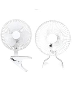 Optimus 6 in. Convertible Personal Clip-on/ Table Fan