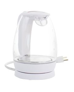 Better Chef 1.7 Liter Glass 360 Degree Cordless LED Electric Kettle in White
